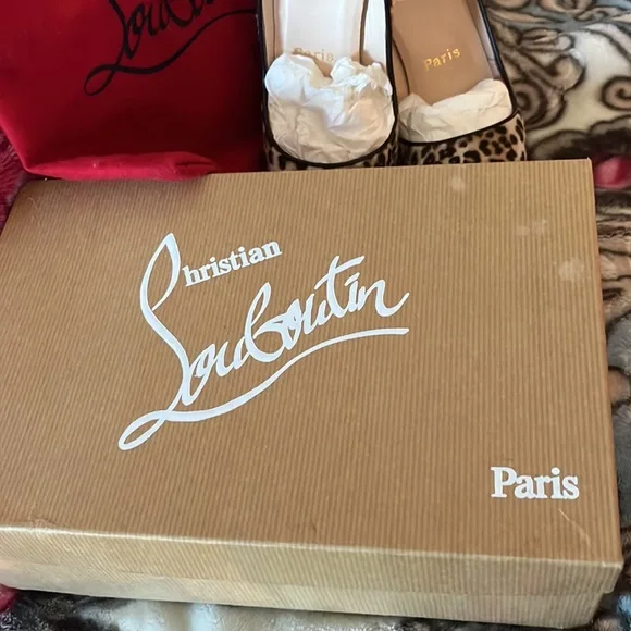Authentic Christian Louboutin Leopard high heel: size 37 EU : size 6.5 - Picture 11 of 12